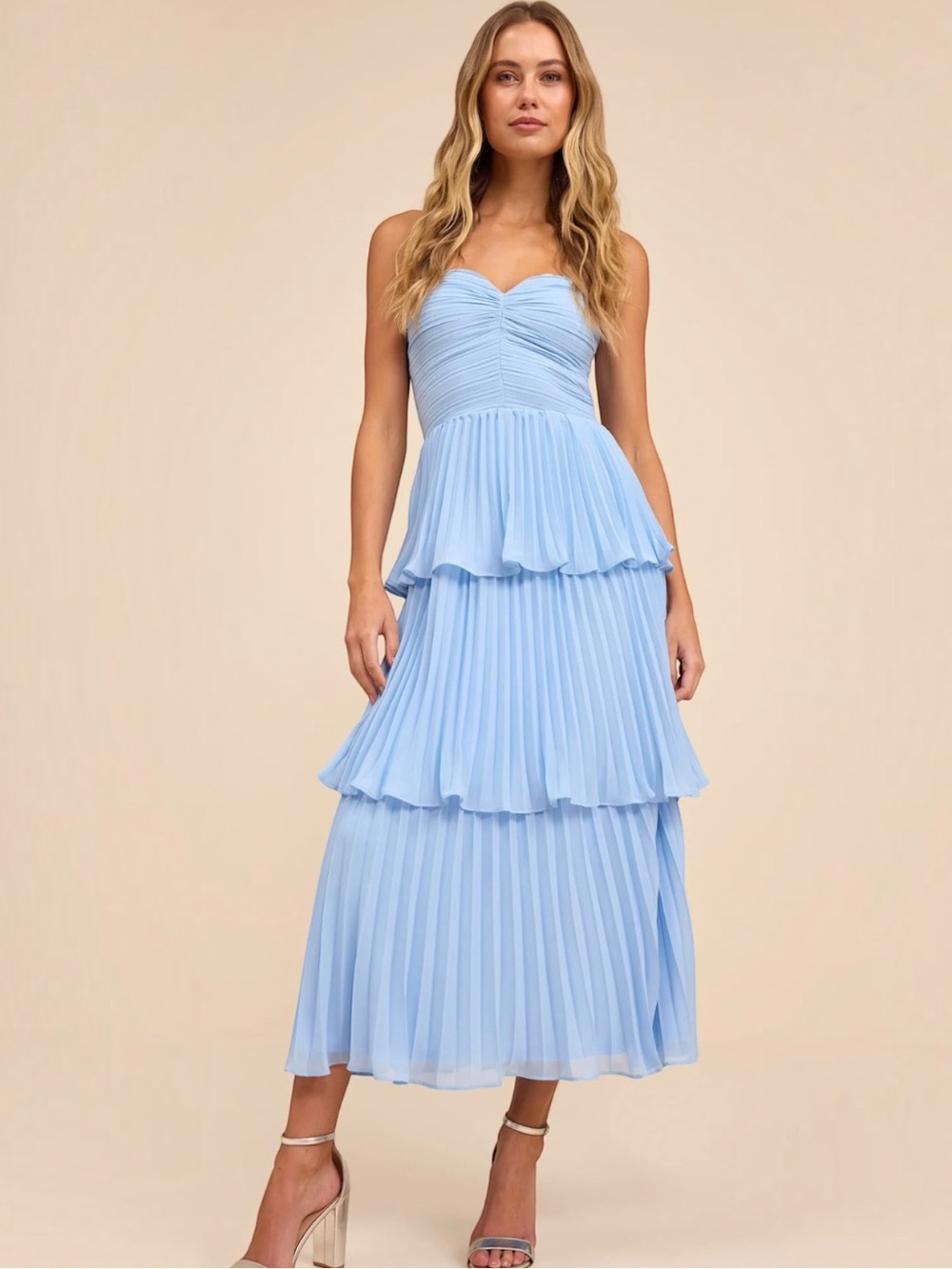 Lulus Blue Midi Dress
